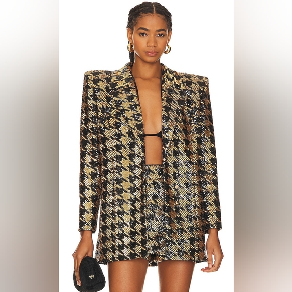 Bagatelle Collection Sequin Houndstooth Blazer - Picture 7 of 7